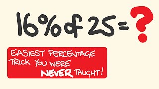 Easy Percentage Trick you were Never Taught at School [upl. by Sulokcin]