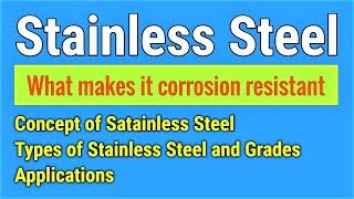 English Stainless Steel SS  Basic concept Classification Grades and Applications [upl. by Swainson112]