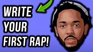 How To Write A Rap Your First Verse In Under 11 Minutes StepByStep [upl. by Alabaster]