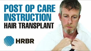 Hair Transplant Post Op Care Instructions  HRBR  Hair Restoration Blackrock [upl. by Nolubez]