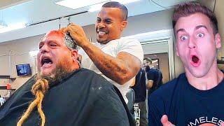 Guy Gets A Really Painful Head Wax [upl. by Seerdi]