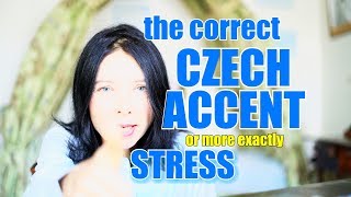 CZECH 3  Czech accent stress [upl. by Alyk]