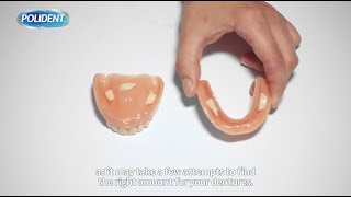 How do I use a denture adhesive cream [upl. by Ilegna277]