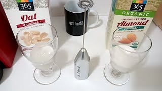 Oat Milk vs Almond Milk part 2 Frothing Test [upl. by Sheryl757]