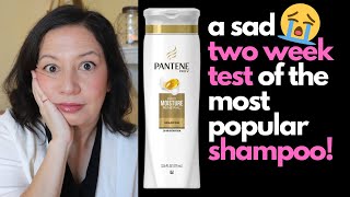 HAIR DAMAGE SUFFERER TESTS PANTENE PROV MOISTURE SHAMPOO AND CONDITIONER Two Week BeforeAfter [upl. by Asilenna]