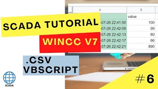 How to export data to CSV file using VBScript  HMI  SCADA Programming WinCC V7 Tutorial 6 [upl. by Annavoj963]