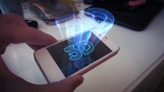 Come trasformare il tuo smartphone in un proiettore olografico 3D 4K [upl. by Filemon]