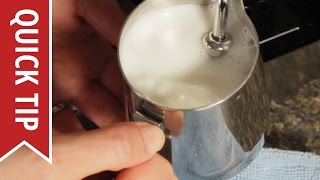 How to AutoFroth Milk for Lattes [upl. by Ahsikym]