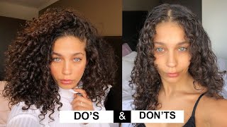 STYLING CURLY HAIR DOS amp DONTS for volume and definition  Jayme Jo [upl. by Minabe]