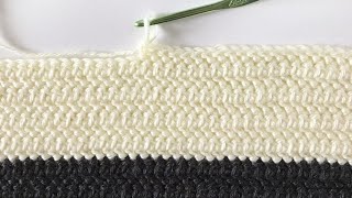 Herringbone Half Double Crochet [upl. by Shay]