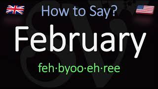 How to pronounce February CORRECTLY [upl. by Stenger575]