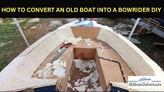 Boat conversion into Bowrider [upl. by Ydok]