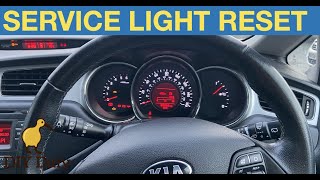 KIA Ceed service light reset procedure [upl. by Bouchard]