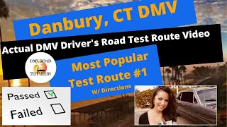 ACTUAL DRIVERS TEST Danbury CT DMV Route Behind Wheel Driving Adult Training Course 1 Connecticut [upl. by Llevra21]