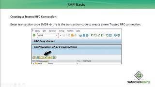 SAP Basis  Creating Trusted RFC Connection [upl. by Dric]