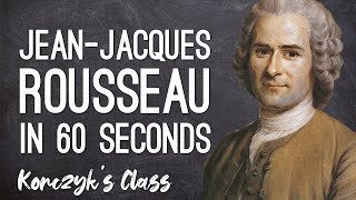 Rousseau  Social Contract and General Will Theory Explained in 60 Seconds [upl. by Cutty]