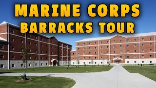 US Marine Barracks Tour Camp Lejeune NC Marine Life [upl. by Burton]