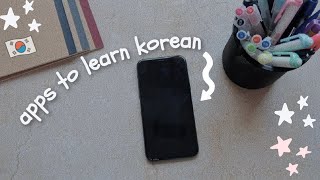 apps i use to learn korean 🇰🇷 [upl. by Vladimir]