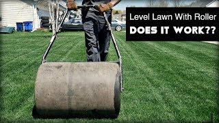 Leveling Lawn With Lawn Roller  Does It Work [upl. by Hannibal]