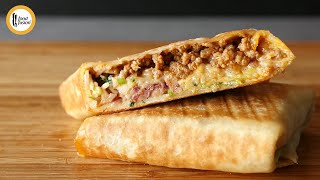 Mexican Burrito Wrap Recipe By Food Fusion [upl. by Necila]