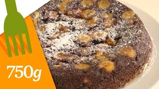 Recette de Gâteau chocolatbanane  750g [upl. by Ardelis]