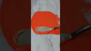 DIY Bold Orange Face Paint Shorts MakeupTips [upl. by Tamarah936]