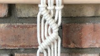 How to tie Double Half Hitch Knots Clove Hitch  DIY MACRAME [upl. by Eesdnil]