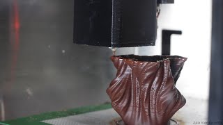 3D printer that prints chocolate  Bite Size [upl. by Gussman]