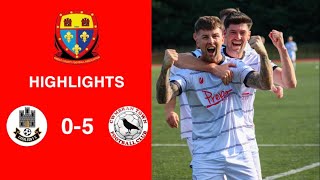 Caerleon 05 Cwmbrân Town  Gwent FA Senior cup  Quarter final highlights [upl. by Nytsua]