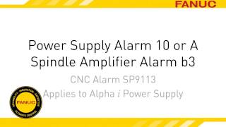 Alarm 10 or A Troubleshooting for FANUC CNC Power Supply [upl. by Lazaro]