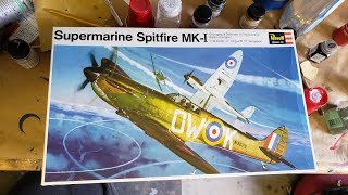 Vintage 132 scale Revell Spirfire Mk1 build [upl. by Mateya]