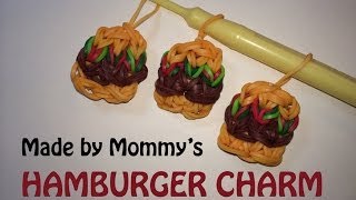 Rainbow Loom Charms Hamburger [upl. by Eltrym]