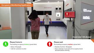 Wisenet Occupancy Monitoring Application Demonstration [upl. by Carol420]