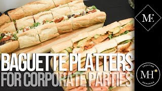 Corporate Dinner Party  Sandwich Platter Ideas for Party Catering Buffet [upl. by Rowen]