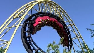 Corkscrew offride HD Silverwood Theme Park [upl. by Kidd]