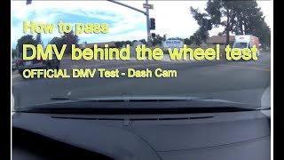 Actual DMV Behind the Wheel Test – NO STRESS  Pass the first time [upl. by Fermin970]