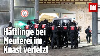 Gefängnismeuterei Polizei stürmt Knast in Thüringen  JVA Untermaßfeld [upl. by Benedict]