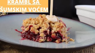 Crumble Krambl sa šumskim voćem  cook bake decorate [upl. by Razec]